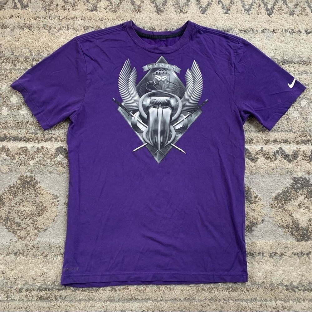 Nike X Kobe Bryant KB24 Purple Short Sleeve Graphic Tee Medium